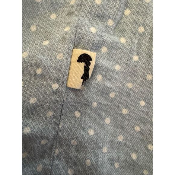 Lacey Lane girls 7year skirt suspenders cloud blue polka dot pull on 100% cotton - Picture 3 of 6